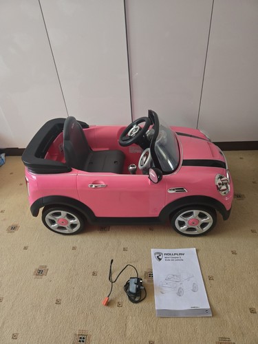Girls pink mini - cooper, 6v