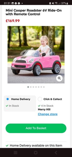 Ride car mini cooper - on,